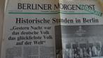 Berlijn Berliner Morgenpost 10-11-1989, Ophalen, Europa, Zo goed als nieuw, Politiek en Staatkunde