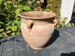 Terracotta Bloempot met Oren, Tuin en Terras, Bloempotten, Gebruikt, Overige vormen, Terracotta, Tuin
