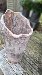Houten Vaas/Plantenbak - Handgemaakt, Antiek en Kunst, Kunst | Beelden en Houtsnijwerken, Ophalen of Verzenden