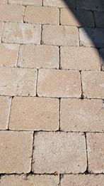 GRATIS AF TE HALEN: Trommelstenen, 20 m2, 21x14x7cm, Tuin en Terras, Ophalen, Klinkers, Zo goed als nieuw, 10 m² of meer