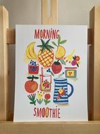 Kleurrijke illustratie Print ‘poster’ Morning Smoothie’-anna, Huis en Inrichting, Ophalen of Verzenden, Foto of Poster