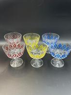 6 x VMC Reims Harlequin Coupé glazen jaren 60, Glas of Glazen, Gebruikt, Ophalen of Verzenden, Glas