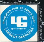 Sticker: Lambert Geerkens - Produkten voor de betere boer, Verzamelen, Stickers, Ophalen of Verzenden