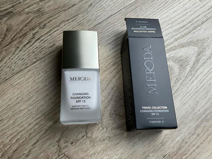 Meroda - Mini Changing Foundation SPF 15, Sieraden, Tassen en Uiterlijk, Uiterlijk | Cosmetica en Make-up, Nieuw, Toebehoren, Gehele gezicht