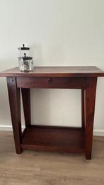 side table, Ophalen, Koloniaal, Teakhout, 50 tot 100 cm