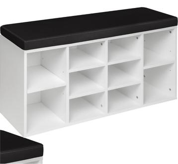 Schoenkast rackopslag, 10 paar,incl. Zitkussen 103,5x48x30cm beschikbaar voor biedingen