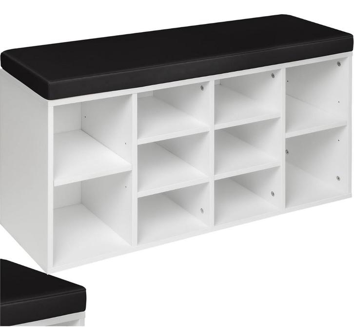 Schoenkast rackopslag, 10 paar,incl. Zitkussen 103,5x48x30cm, Doe-het-zelf en Verbouw, Gereedschapskisten, Zo goed als nieuw, Ophalen