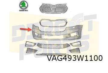 Skoda Fabia (8/21-) Voorbumper (bij PDC) (te spuiten) Origin beschikbaar voor biedingen