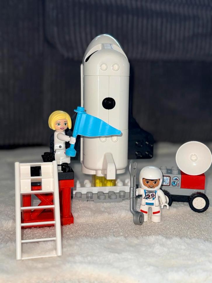 LEGO Duplo Ruimtestation Raket - Compleet!, Kinderen en Baby's, Speelgoed | Duplo en Lego, Zo goed als nieuw, Duplo, Complete set