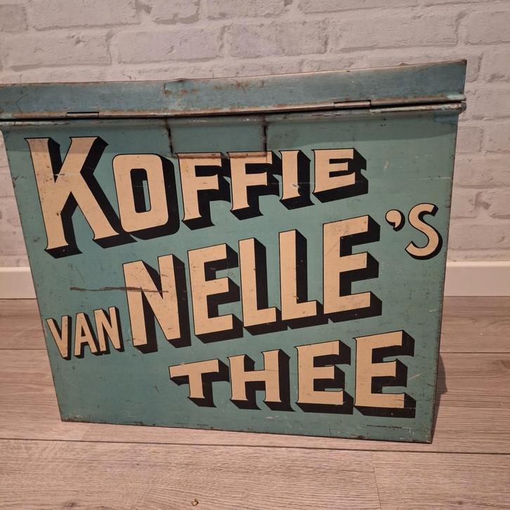 Van Nelle blik groot, Antiek en Kunst, Antiek | Woonaccessoires, Ophalen