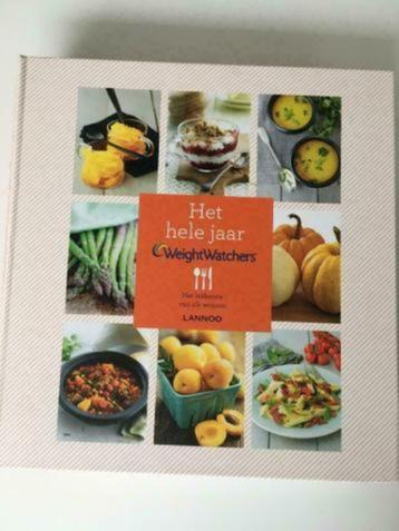 Het hele jaar Weight Watchers - kookboek kaft beschikbaar voor biedingen