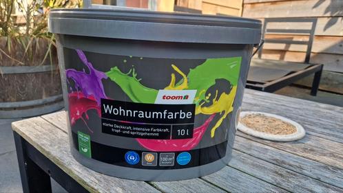 Nieuwe emmers Toom muurverf (10L) – meerdere b, Doe-het-zelf en Verbouw, Verf, Beits en Lak, Nieuw, Verf, Wit, Ophalen