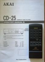 Akai RC-C25 afstandsbediening CD-25 remote unit 25 cd speler, Ophalen of Verzenden, Zo goed als nieuw, Origineel