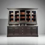 Grutterskast apothekerskast buffetkast teak zwart, Huis en Inrichting, Kasten | Buffetkasten, 200 cm of meer, Teakhout, Ophalen of Verzenden