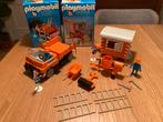 Vintage Playmobil 3203 vrachtwagen + 3207 keet, Kinderen en Baby's, Speelgoed | Playmobil, Ophalen of Verzenden, Gebruikt, Complete set