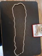 Vintage Parelsnoer met Bijpassende Oorbellen, Sieraden, Tassen en Uiterlijk, Kettingen, Ophalen of Verzenden, Zo goed als nieuw