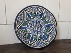 oud wandbord, zeer mooi patroon kleuren, vintage, Marokko, Ophalen