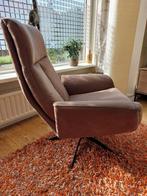 Draaifauteuil Langley stof jeep kleur taupe, Huis en Inrichting, Fauteuils, Ophalen, Gebruikt, Minder dan 75 cm, 75 tot 100 cm