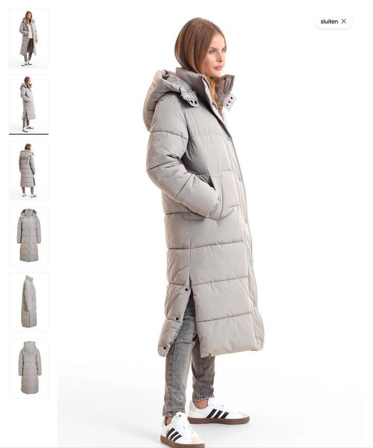 Anytime gewatteerde jas, Kleding | Dames, Jassen | Winter, Nieuw, Maat 42/44 (L), Grijs, Ophalen of Verzenden