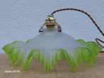 Groene art deco lampenkap bloemvorm, Antiek en Kunst, Antiek | Lampen, Ophalen of Verzenden