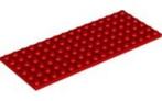 Lego Red Plate 6 x 16, Ophalen of Verzenden, Gebruikt, Losse stenen, Lego