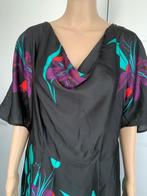 E170 Steps maat 42=L jurk jurkje zwart rood paars groen, Zwart, Maat 42/44 (L), Ophalen of Verzenden, Zo goed als nieuw