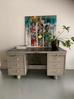 Origineel Vintage Ahrend bureau dressoir industrieel metaal, Huis en Inrichting, Ophalen, Gebruikt, Bureau