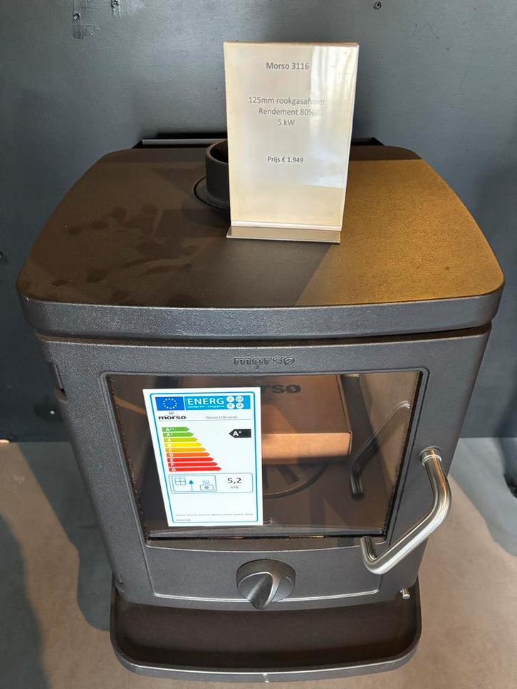 Morso Houtkachel - Showroom Opruiming!, Huis en Inrichting, Kachels, Nieuw, Vrijstaand, Houtkachel, Hout, Ophalen