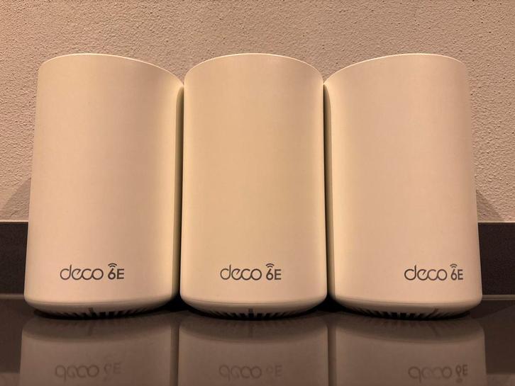 TP-Link Deco XE75 Pro 3-pack Mesh WiFi Systeem, Computers en Software, WiFi-versterkers, Zo goed als nieuw, Ophalen of Verzenden