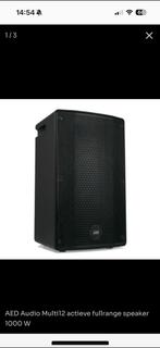 2 x AED MULTI12  actieve speakers Z.G.A.N, Muziek en Instrumenten, Ophalen of Verzenden, Zo goed als nieuw, 1000 watt of meer