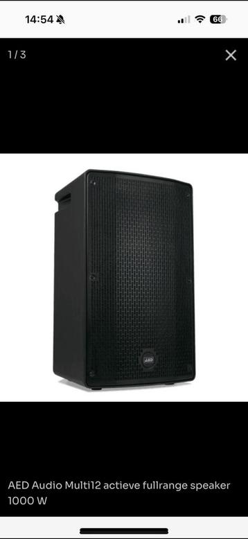 2 x AED MULTI12  actieve speakers Z.G.A.N beschikbaar voor biedingen