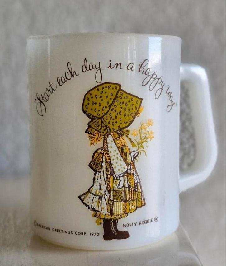 Vintage Beker Holly Hobbie, Huis en Inrichting, Keuken | Textiel, Zo goed als nieuw, Ophalen of Verzenden