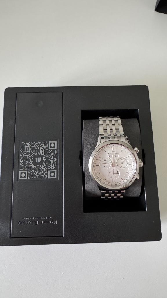 Te koop Maurice Lacroix Les Classique Chronograaf, Sieraden, Tassen en Uiterlijk, Horloges | Heren, Zo goed als nieuw, Polshorloge