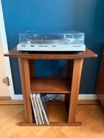 Vintage stereomeubel plywood voor platenspeler, Ophalen, Zo goed als nieuw