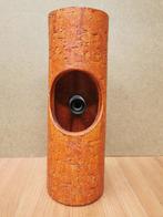 Retro Lamp Oranje Keramiek, Overige materialen, Gebruikt, Ophalen of Verzenden, Minder dan 50 cm