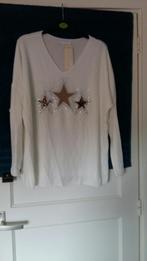 Nieuw truitje longsleeve met sterren erop  in 3 kleuren, Ophalen of Verzenden, Nieuw, Maat 42/44 (L), Wit