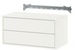 IKEA EKET wandopbergcombinatie met 2 lades wit 70x35x35cm x2, Ophalen, Minder dan 55 cm, Hout, 65 cm of meer