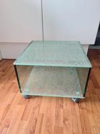 Gebroken glas design vierkante salontafel, eyecatcher, Glas, Minder dan 45 cm, Modern, Gebruikt