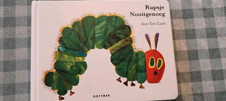 Rupsje Nooitgenoeg - Eric Carle, Boeken, Kinderboeken | Baby's en Peuters, Gelezen, 0 tot 6 maanden, Uitklap-, Voel- of Ontdekboek