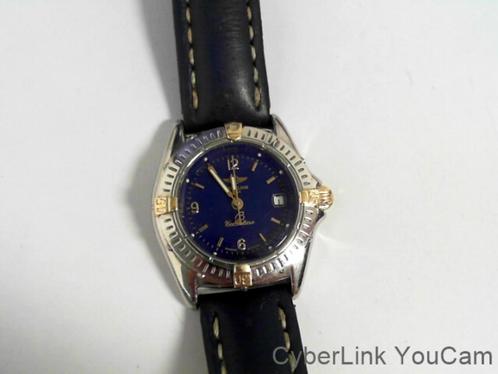 14895 Dames Breitling Callistino Blauw Staal Goud B52045.1, Sieraden, Tassen en Uiterlijk, Horloges | Dames, Zo goed als nieuw