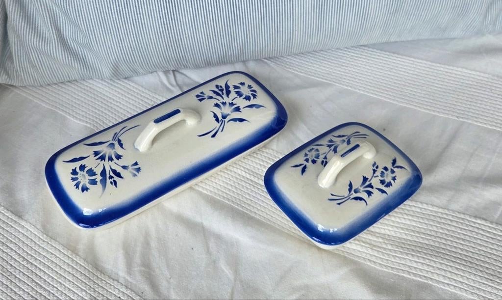 Boch La Louvriere zeepdoos en kammenbakje, Antiek en Kunst, Antiek | Schalen, Ophalen of Verzenden