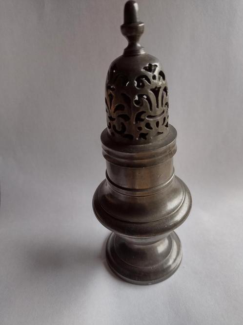 oude tinnen suikerstrooier gemerkt Hoogte 14 cm, Antiek en Kunst, Antiek | Tin, Ophalen