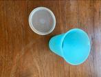 Tupperware Beker met Deksel - Blauw, Huis en Inrichting, Keuken | Tupperware, Ophalen of Verzenden, Gebruikt, Blauw, Beker of Kan