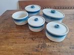 Wedgwood Blue Pacific  Ovenschalen 5 stuks, Huis en Inrichting, Keuken | Servies, Ophalen of Verzenden, Wedgwood, Porselein, Schaal of Schalen