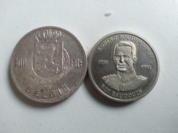 Top❤️ België 100 Francs 1948 herdenkingspenning 1993 franc beschikbaar voor biedingen