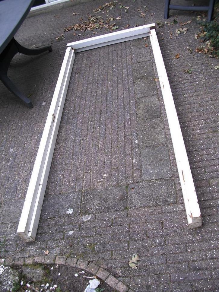 hardhouten deurkozijn 115x67, 233x90, Doe-het-zelf en Verbouw, Kozijnen en Schuifpuien, Gebruikt, Deurkozijn, Hout, 225 cm of meer