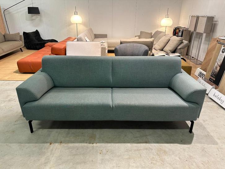 Rolf Benz 310 3-Zits Bank Turquoise – NP: €5.500, Huis en Inrichting, Banken | Bankstellen, Zo goed als nieuw, Rechte bank, Driepersoons