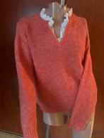 J S Millennium trui met blouse kraag maat m origineel zgan, Maat 38/40 (M), Oranje, Ophalen of Verzenden, Zo goed als nieuw