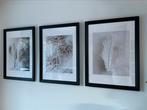 3 x lijst met posters, Huis en Inrichting, 50 tot 75 cm, Ophalen of Verzenden, Zo goed als nieuw, 50 tot 75 cm