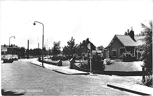 913112	Ingen	Gld 1970	Weverstraat	Nette oude kaart Onbeschre, Verzamelen, Ansichtkaarten | Nederland, Ongelopen, Gelderland, 1960 tot 1980